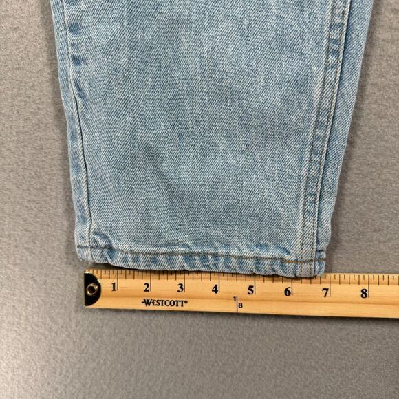 Vintage Anchor Blue Denim Jeans Womens 15/16 Blue Light Wash Loose Straight Leg - Picture 9 of 13